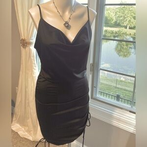 Active USA Spaghetti Strap Adjustable Side Ruched SZ L NWOT